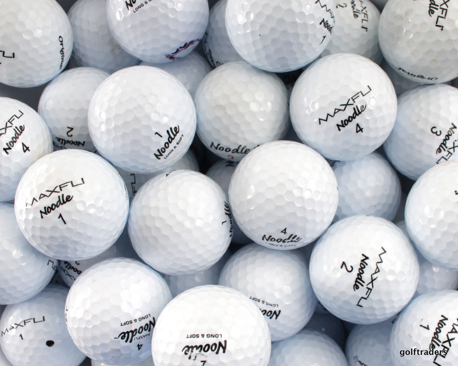 MAXFLI MIXED GOLF BALLS X 50 USED D5493