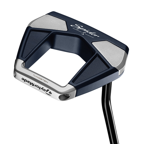 New Taylormade Spider S Navy Single Bend Putter Steel 35" Cover I280