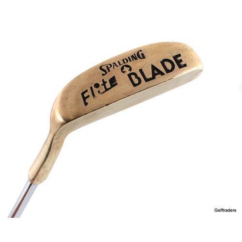 Spalding Flite Brass Blade Putter 35" Steel New Grip J4270