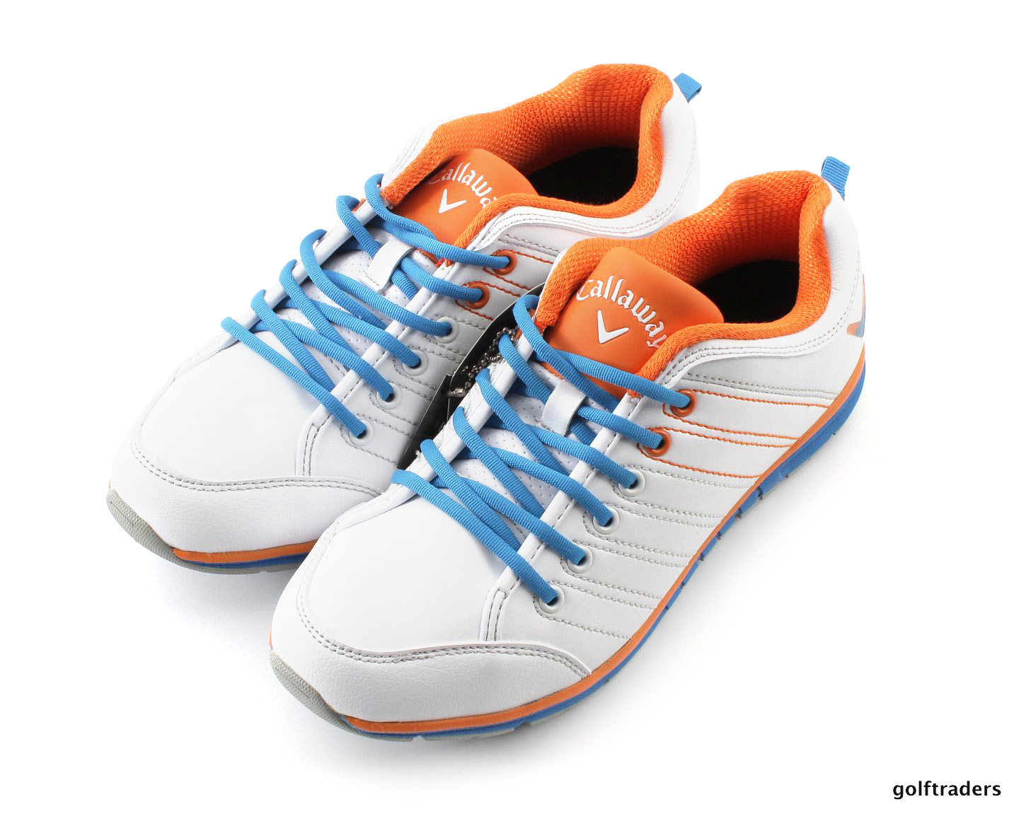 CALLAWAY CHEV LITE MENS GOLF SHOES SPIKELESS ORANGE/BLUE