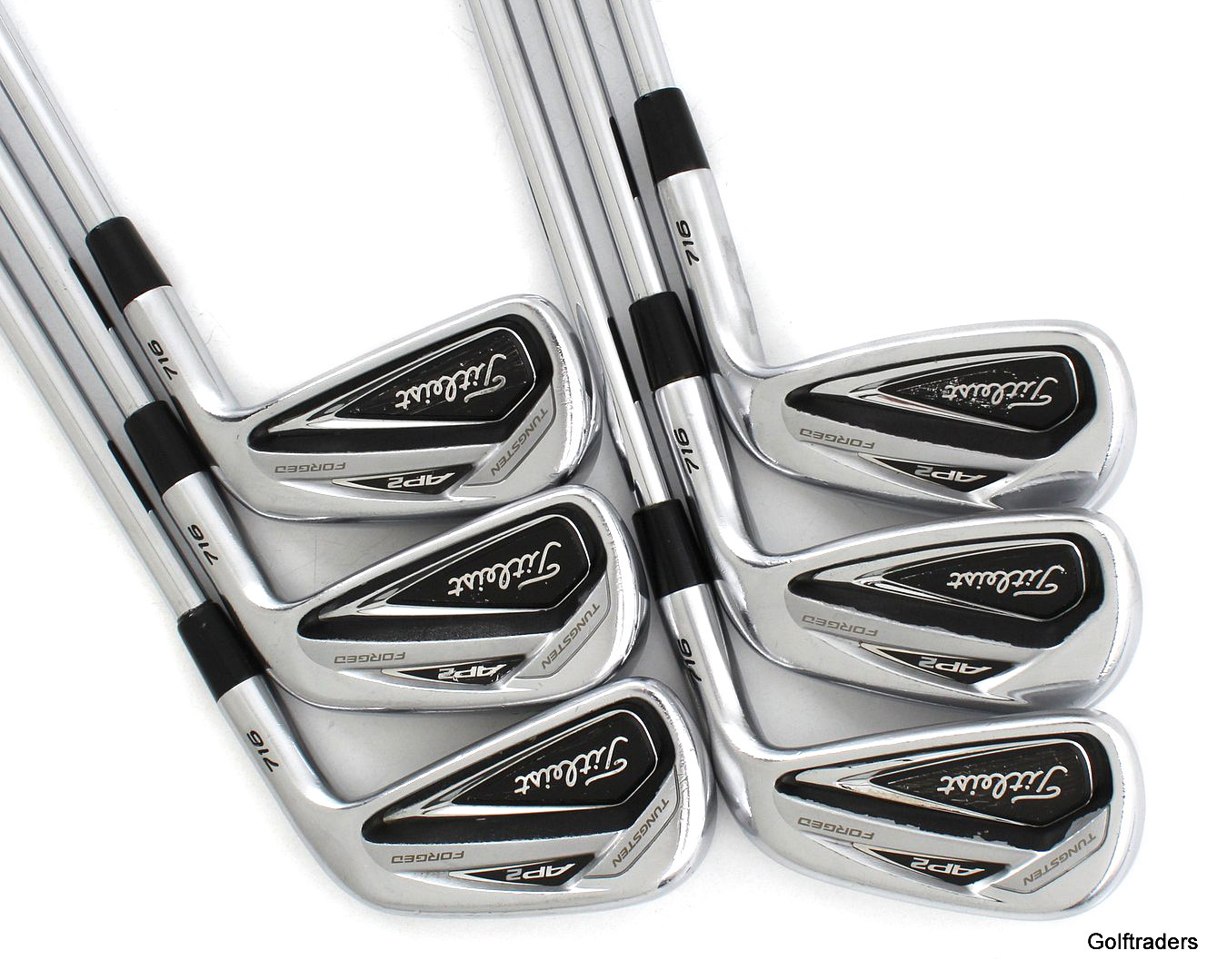 Titleist AP2 716 Irons 4-9 Steel X-Stiff Flex New Grips +0.5