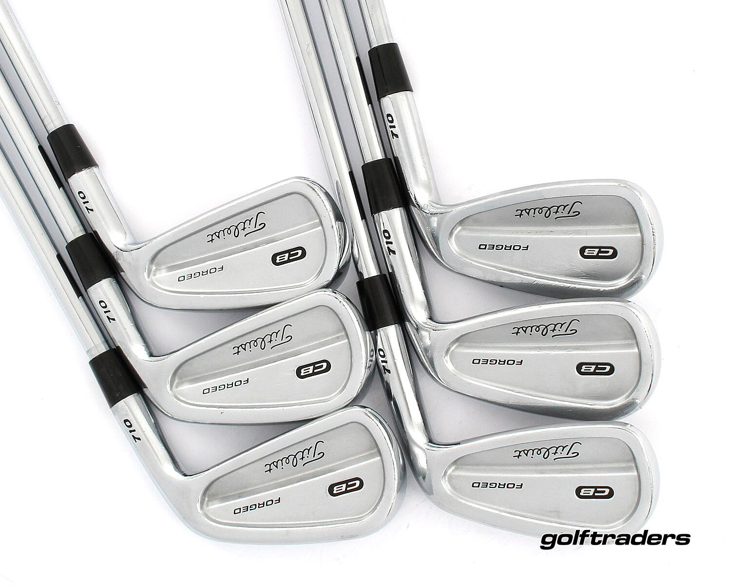 Titleist 710 CB Forged Irons 5-PW Steel Stiff Flex New Grips M163