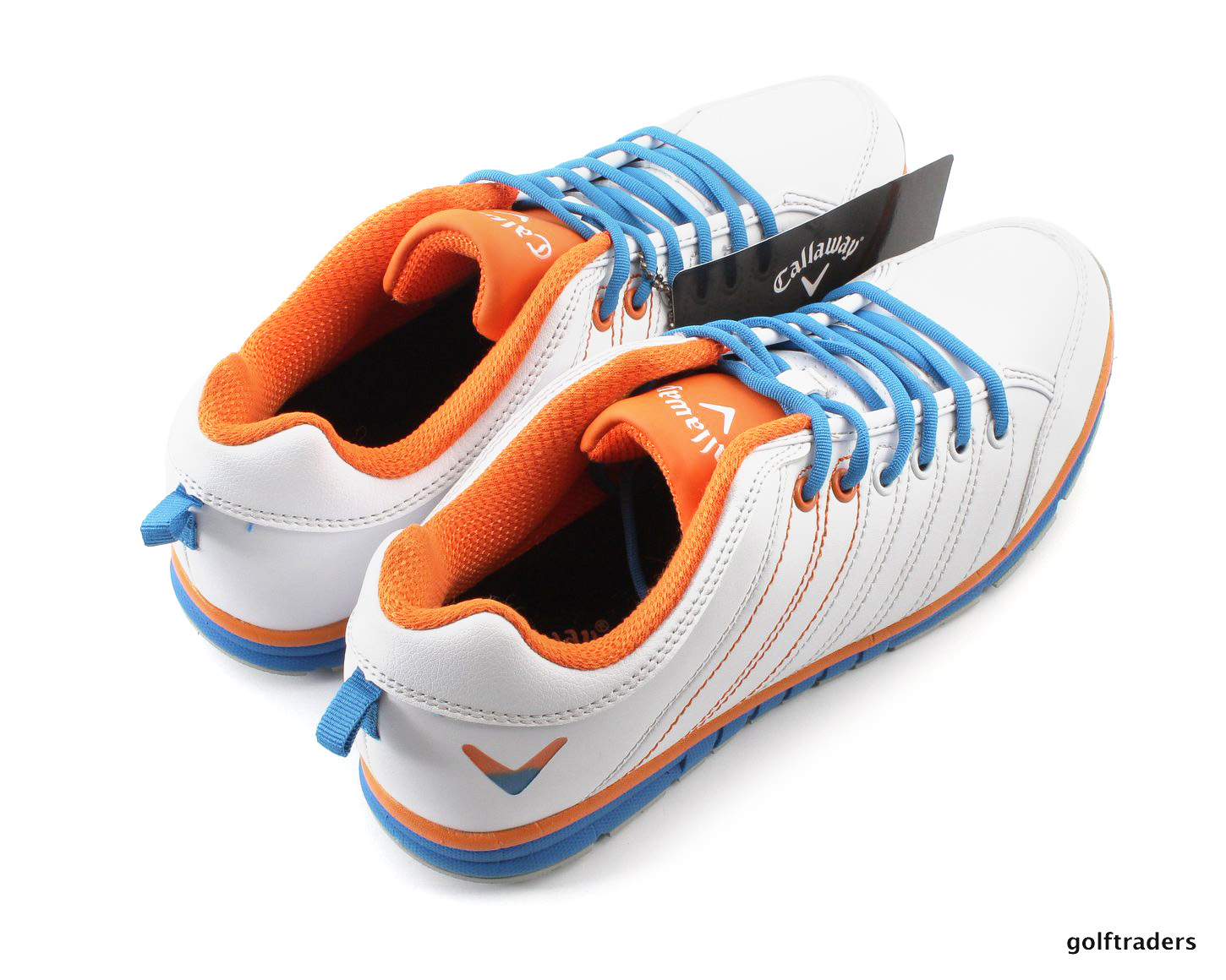 CALLAWAY CHEV LITE MENS GOLF SHOES SPIKELESS ORANGE/BLUE