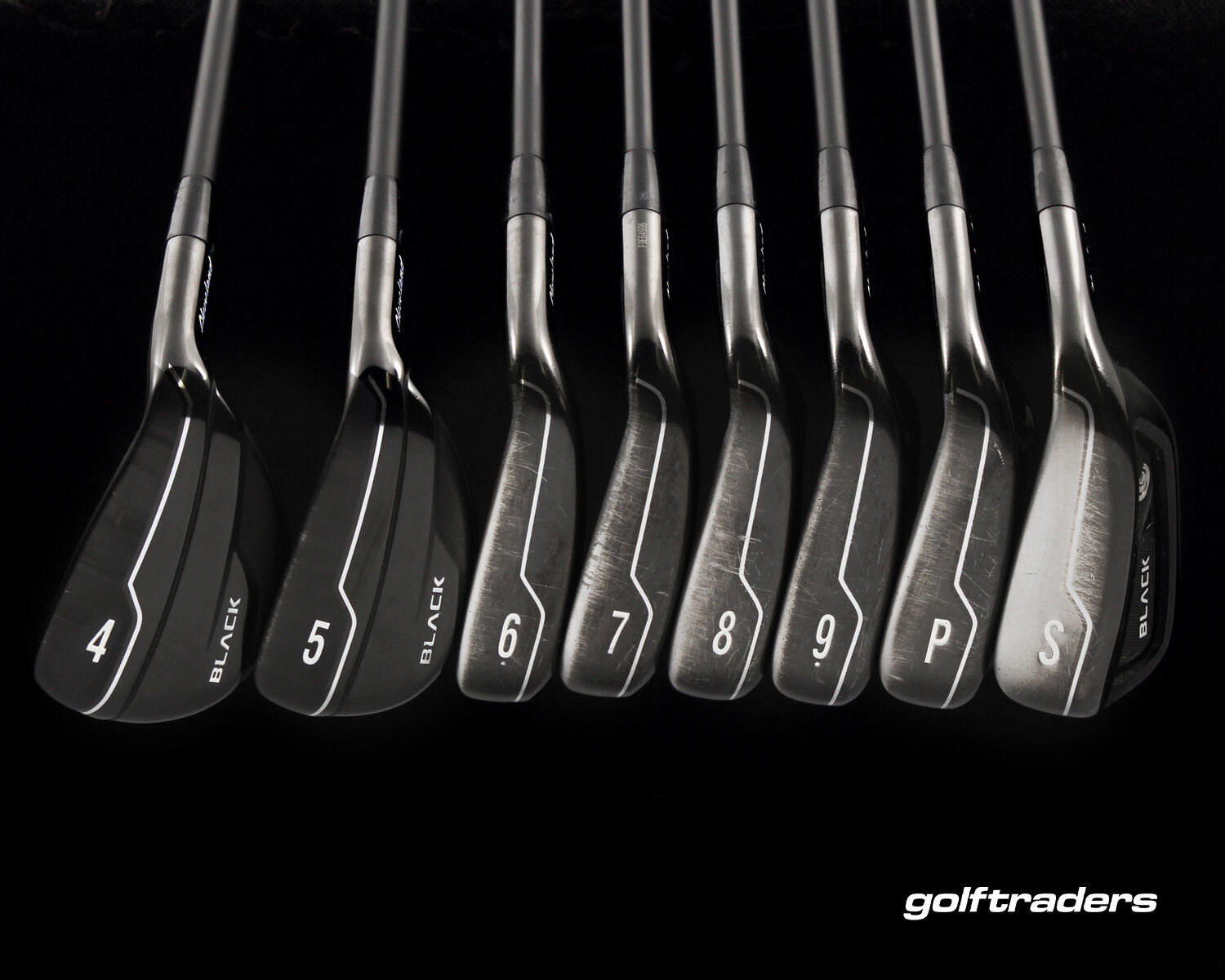 Sw Graphite Cleveland CG Black Hybrid Irons 4-PW, SW Graphite Senior Flex New Grips ...