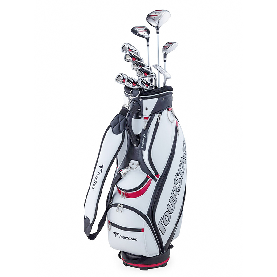 New Bridgestone Tourstage V002 11 Piece Mens Golf Package Set Stiff