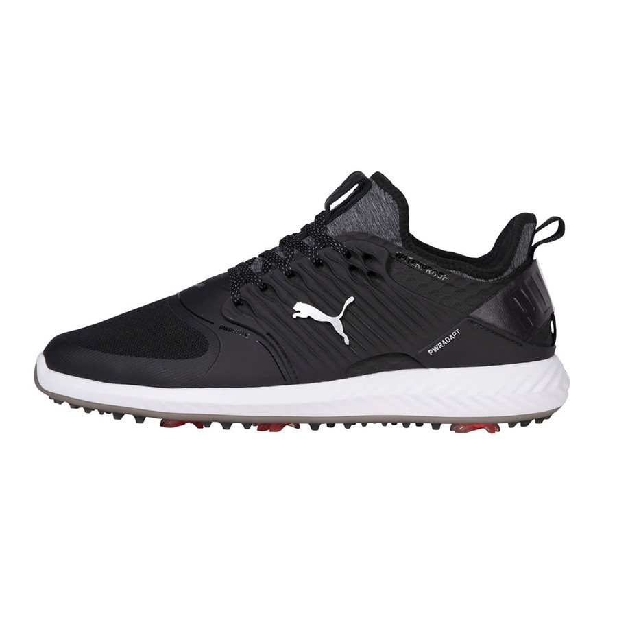 Puma Ignite Pwradapt Caged Wide Golf Shoes Black / Silver / Black J1517