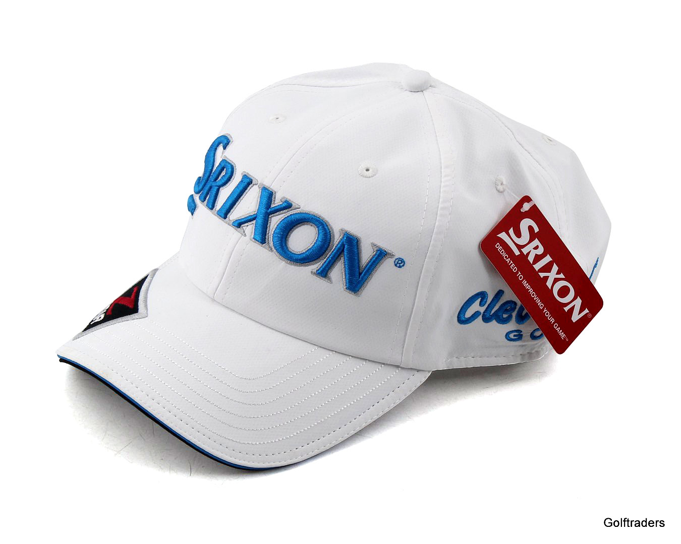 Srixon Tour Staff Golf Cap White Electric Blue OSFA J1629