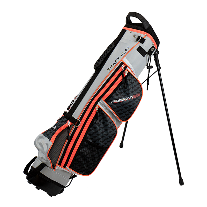 Prosimmon Golf Smart Play Mini Stand Bag Grey / Orange / White J1717