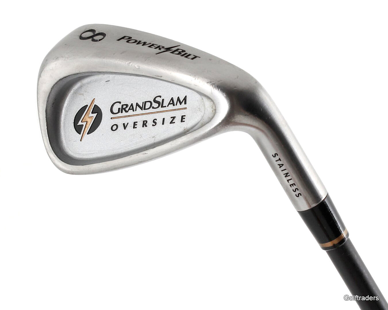 Powerbilt Grand Slam Oversize 8 Iron Graphite Stiff Flex New Grip L2430