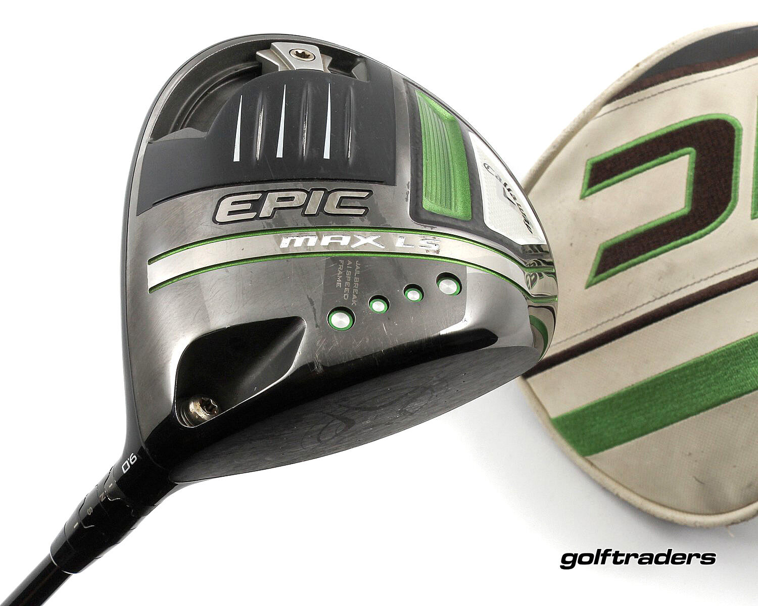 Callaway Epic Max LS Driver 9º Graphite Stiff Flex Cover New Grip P907