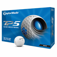 Taylormade TP5 Golf Balls - White - 1 Dozen I2878