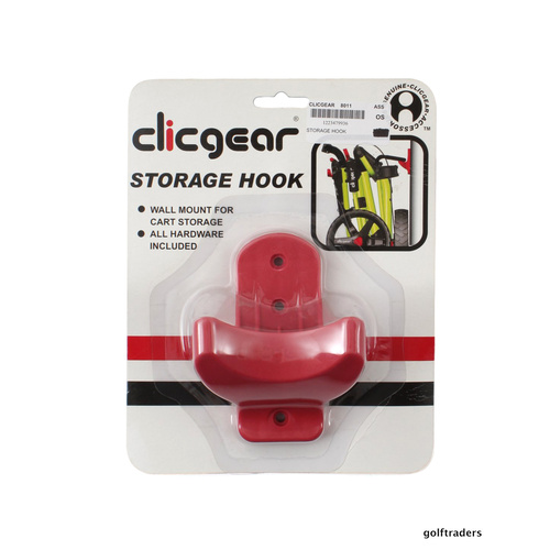 CLICGEAR STORAGE HOOK - WALL MOUNT FOR CART STORAGE - FITS 1.0, 2.0, 3.0 #E4113