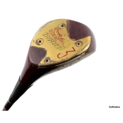 Arnold Palmer k65 Dunlop Persimmon 3 Wood Steel Regular Flex New Grip G3880