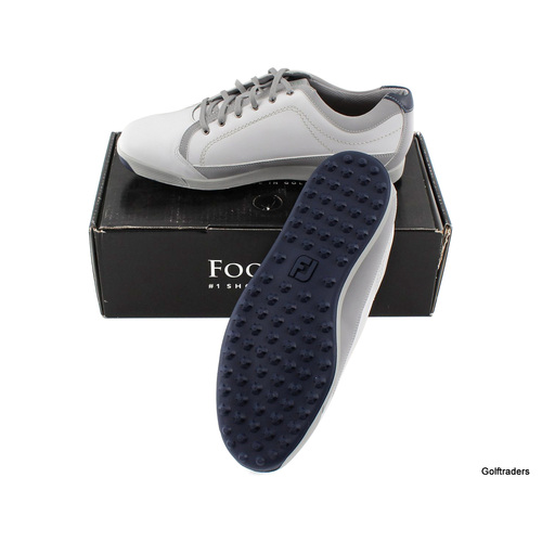 New FJ Contour Mens Golf Shoes 54204A White / Grey Size 11.5 US Wide H225