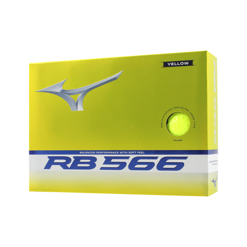 Mizuno RB566 Golf Balls - Yellow - 1 Dozen I1739