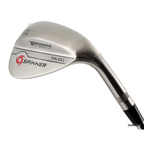 New Brosnan Spinner Dual Sole Lob Wedge 60º Steel Stiff Flex I425