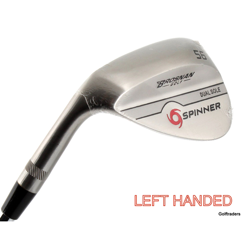 New Brosnan Spinner Dual Sole Sand Wedge 56º Steel Stiff Left Handed I427