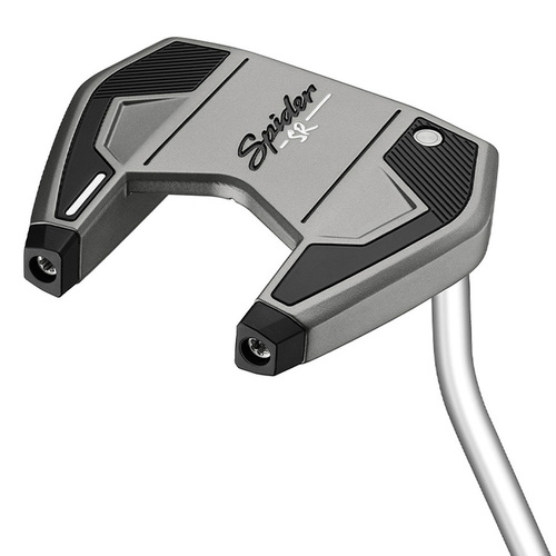 New Taylormade Spider SR Platinum/White Single Bend Putter Steel 33" HC I619