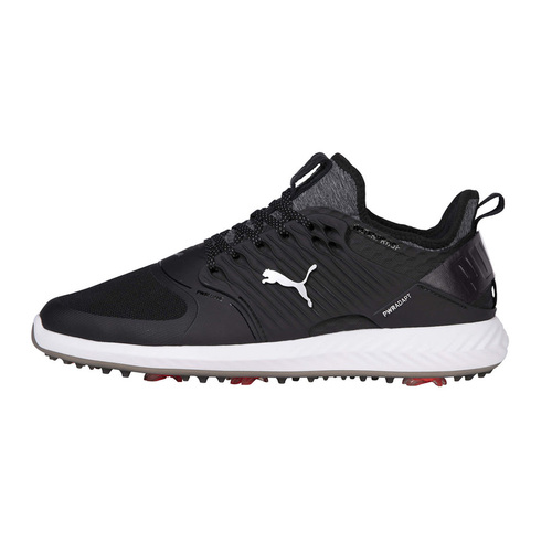 New Puma Ignite Pwradapt Caged Wide Golf Shoes Black / Silver / Black J1517
