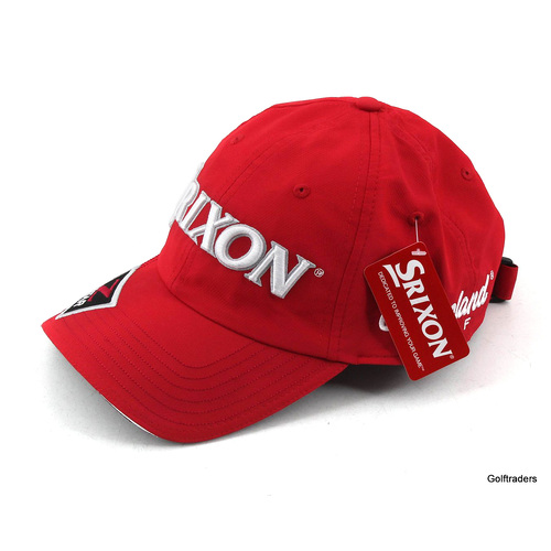 New Srixon Tour Staff Golf Cap Red / White - OSFA J1633