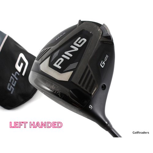 Ping G425 Max Driver 9º Graphite Stiff Flex Cover Left Handed New Grip J2657