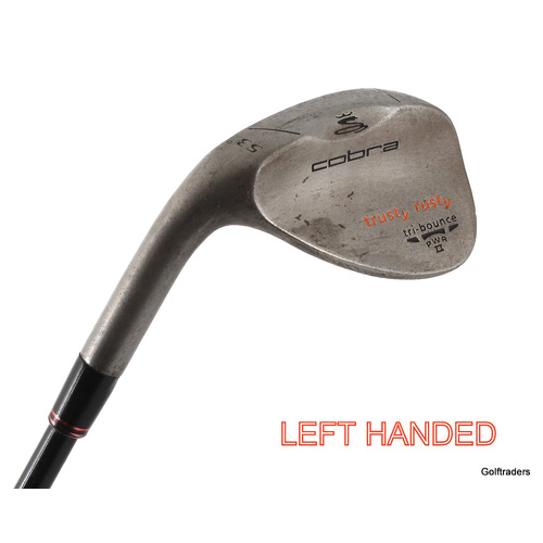 Cobra Trusty Rusty Tri-Bounce Gap Wedge 53º Steel Stiff Left Handed J3175