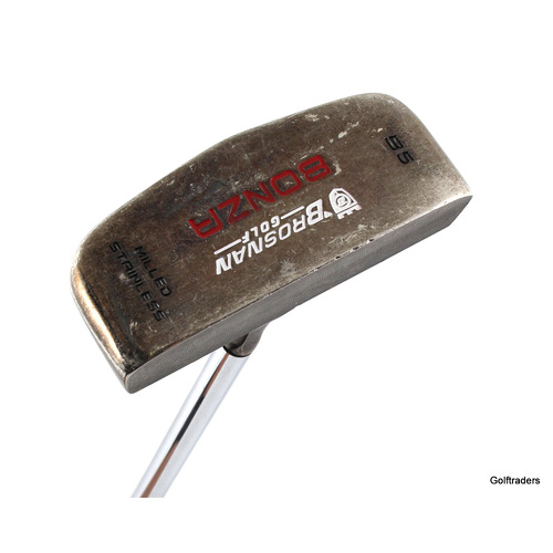 Brosnan Golf Bonza B5 CS Milled Putter 35" Steel New Grip J4056