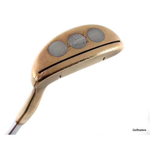 Ray Cook Nugget 21 Brass Putter 35.5" Steel New Grip J4314