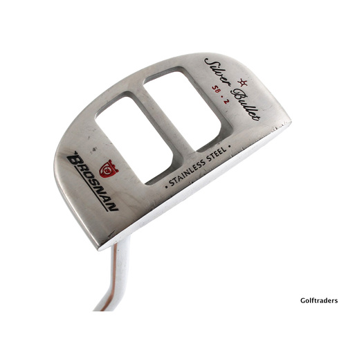 Brosnan Golf SB2 Silver Bullet Milled Putter 35.5" Steel New Grip J4438