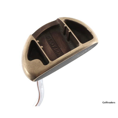 Slotline USA Soft Classic V Brass Mallet Putter 34" Steel New Grip J4745