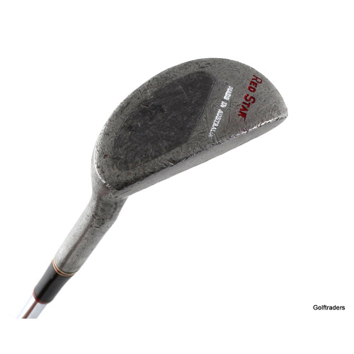 PGF Aust Red Star Stainless Mallet Putter 35" Steel New Grip J4927