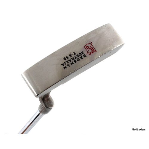 Brosnan Golf T-533 Stainless Putter 35.5" Steel New Grip J5019