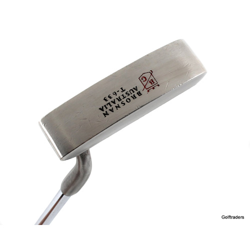 Brosnan Golf T-633 Stainless Putter 35" Steel New Grip J5020