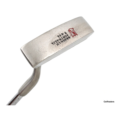 Brosnan Golf T-633 Stainless Putter 35.5" Steel New Grip J5021