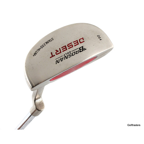 Brosnan Golf Desert DS-4 Stainless Alum Putter 35" Steel New Grip J5030