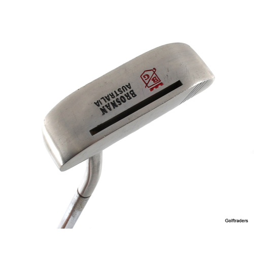 Brosnan Golf BGA-1100 Stainless Slot Putter 35" Steel New Grip J5031