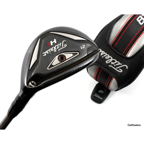 Titleist 816 H1 Hybrid 21º Graphite Stiff Flex Cover New Grip K1288