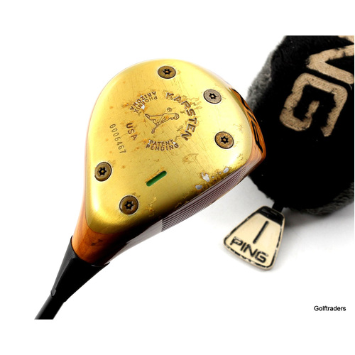 Ping Zing Karsten Vintage Driver Graphite Stiff Flex Cover New Grip K1677