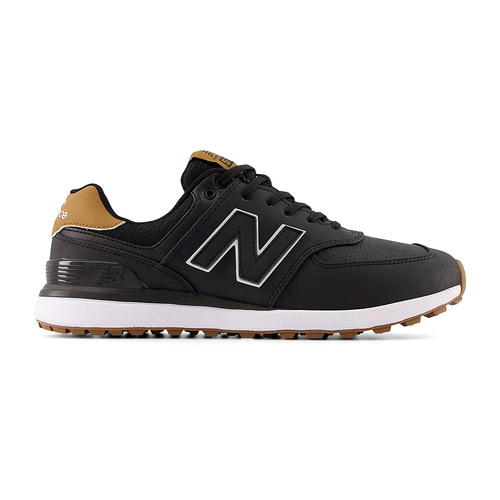 New Balance 574 Greens V2 Mens Golf Shoes Black / Gum K2522