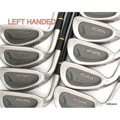 Lawia Vertex Hyper Irons 3-PW, SW Graphite Regular Left Handed New Grips K271