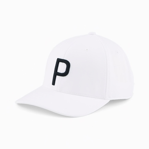 Puma P Cap Golf Cap Unisex OSFA - White Glow - Black K543