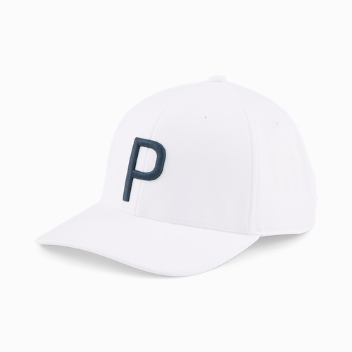 Puma P Cap Golf Cap Unisex OSFA - White Glow - Navy Blazer K544