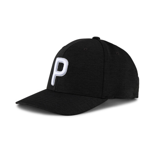 Puma P Cap Golf Cap Unisex OSFA - Black - White Glow K546