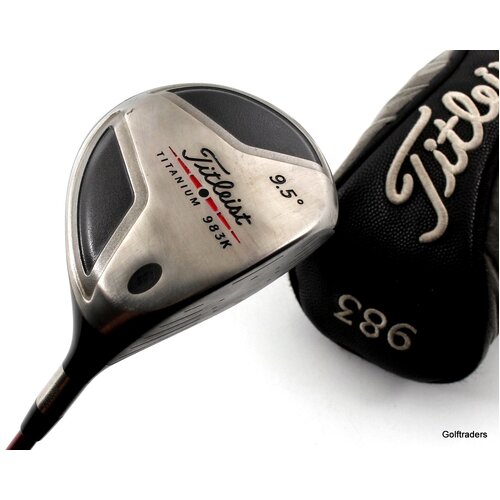 Titleist 983K Driver 9.5º Graphite Stiff Flex Cover New Grip K612