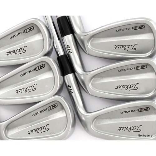Titleist Forged CB 712 Irons 5-PW Steel Stiff Flex New Grips L1566