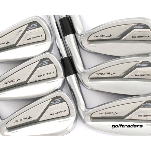Bridgestone Tour Stage Forged X-Blade Irons 5-PW Steel Stiff New Grips L2543