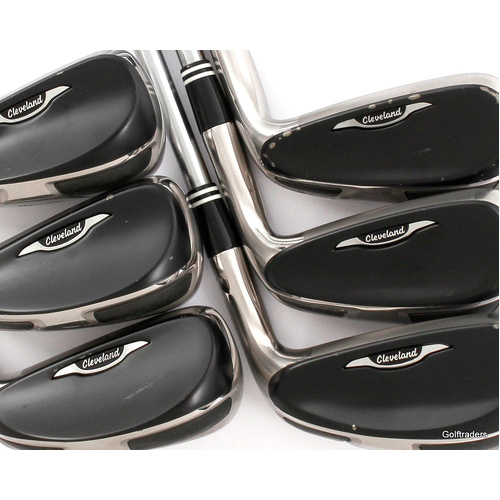 Cleveland Launcher Hi Bore XLi Irons 6-PW, GW Steel Stiff New Grips L2588