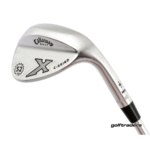 Callaway Forged X Chrome Gap Wedge 52.13 Steel Wedge Flex New Grip L3057