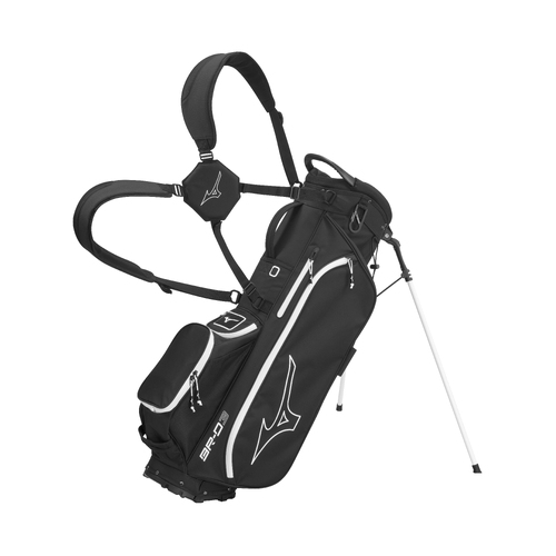 Mizuno 2024 BR-D3 Stand Bag - Black / White - L318