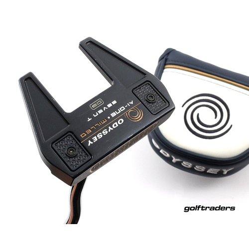 Odyssey Ai-One Milled Seven T DB Putter Steel 35" Cover - Like New L3222